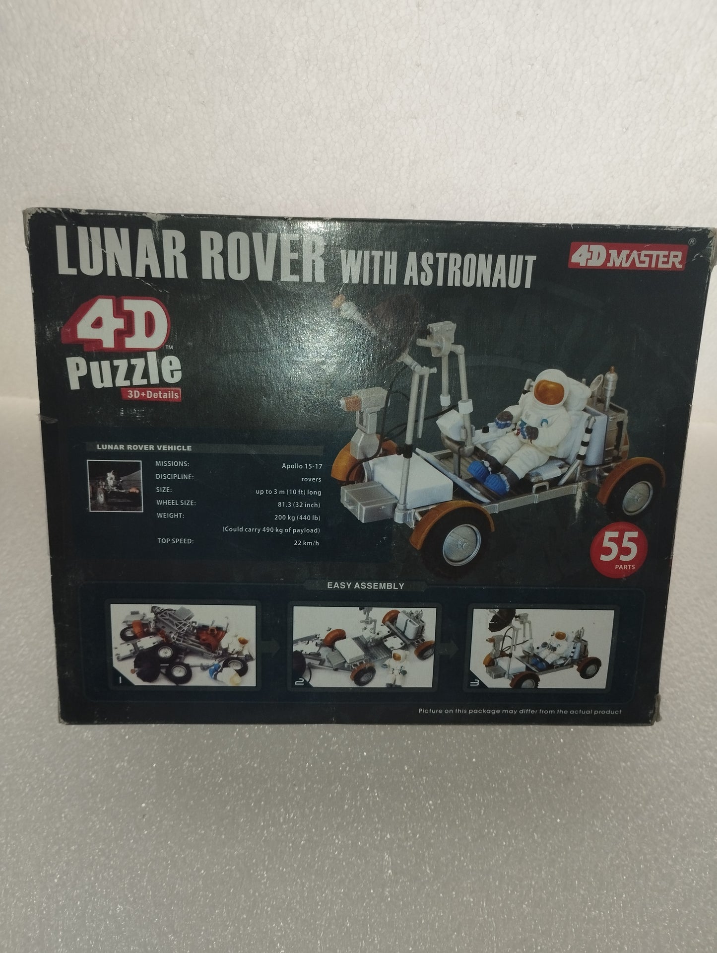 Lunar Rover con astronauta Puzzle 4D  Master Scala 1:35