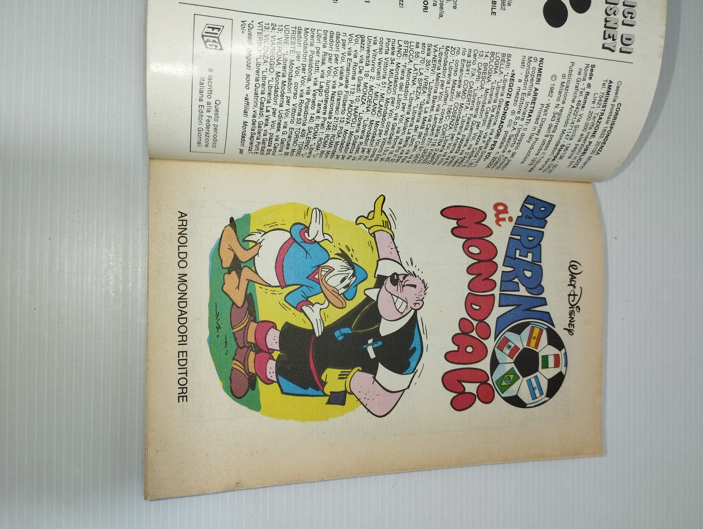 Paperino Ai Mondiali
I Classici di Walt Disney Numero 65 Maggio 1982