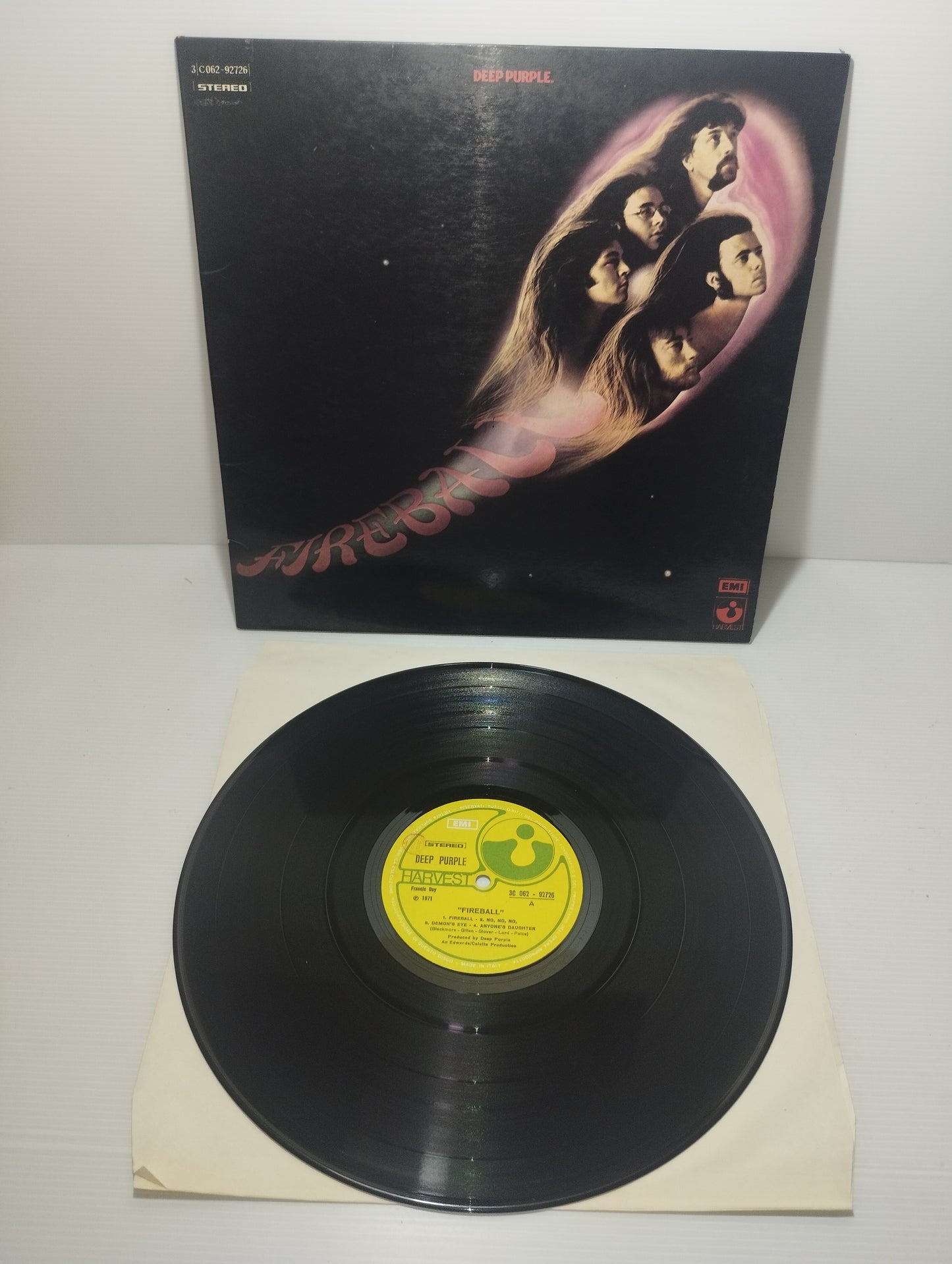 Fireball Deep Purple LP 33 Giri
Edito nel 1971 da EMI Harvest cod.2 C 062-92726