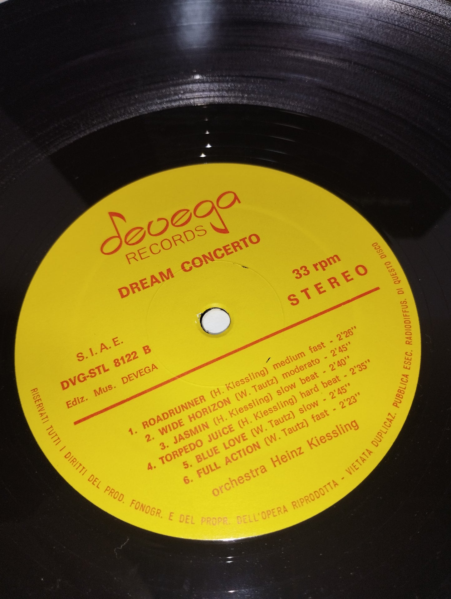 Dream Concerto Jack  Hammer /Heinz Kiessling LP 33 Giri
Edito nel 1981 da Devega Records Cod.DVG-ST 8122