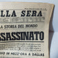 Kennedy Assassinato Corriere Della Sera 23 Novembre 1963 Originale
Completo