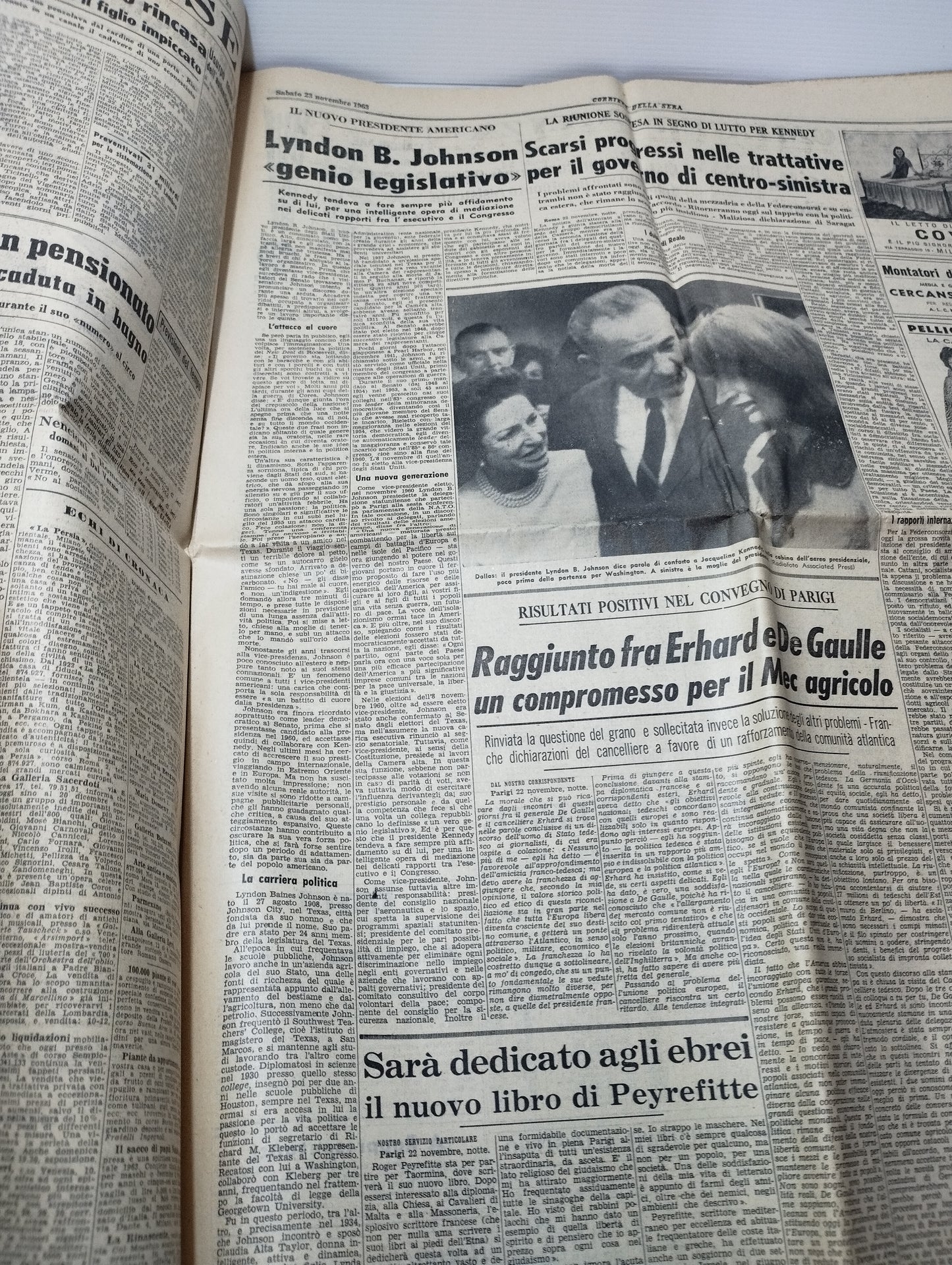 Kennedy Assassinato Corriere Della Sera 23 Novembre 1963 Originale
Completo