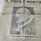 Il Papa è Morto  Giovanni XXIII
Corriere della Sera 4 giugno 1963
Copia Originale
Completa