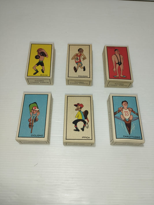 Canasta Biella 6 Scatoline  Con Sorpresa Serie Sport
Anni 40