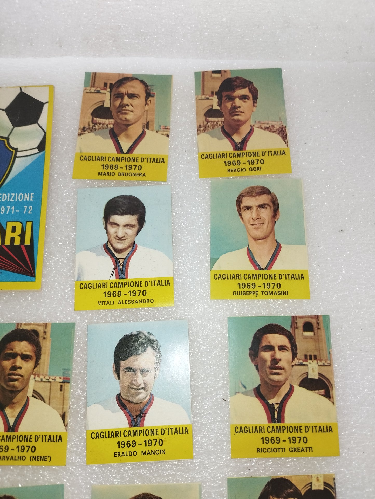 Cagliari Ediz.1971/72 Mini Album +Figurine (15 + lo scudetto)