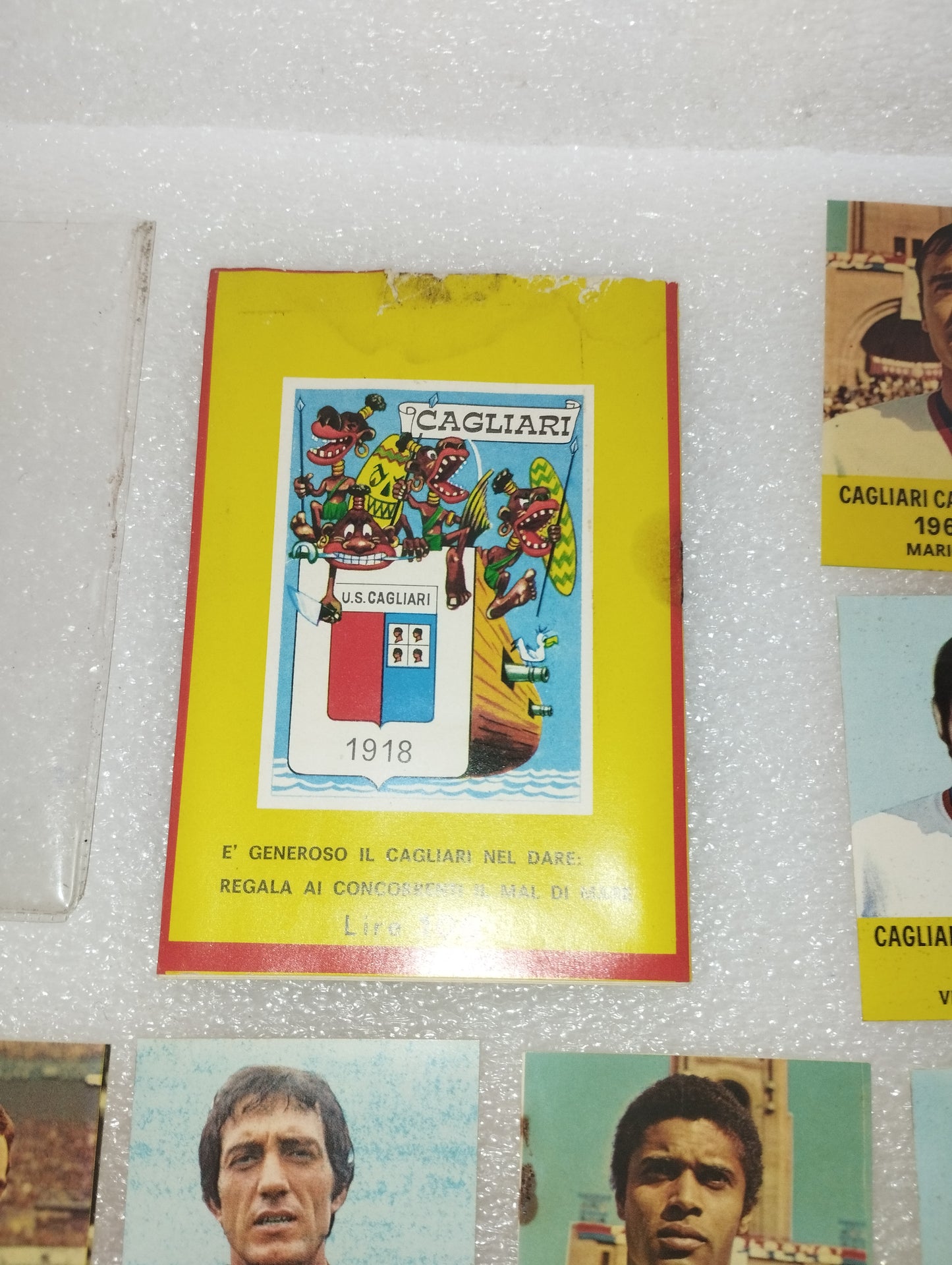 Cagliari Ediz.1971/72 Mini Album +Figurine (15 + lo scudetto)