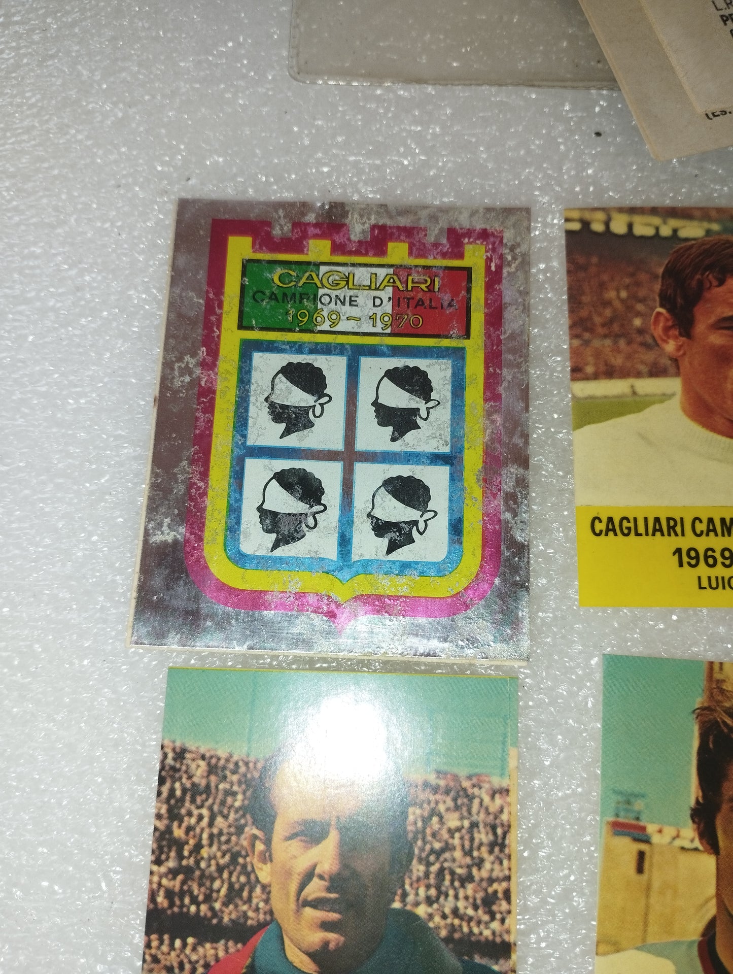 Cagliari Ediz.1971/72 Mini Album +Figurine (15 + lo scudetto)