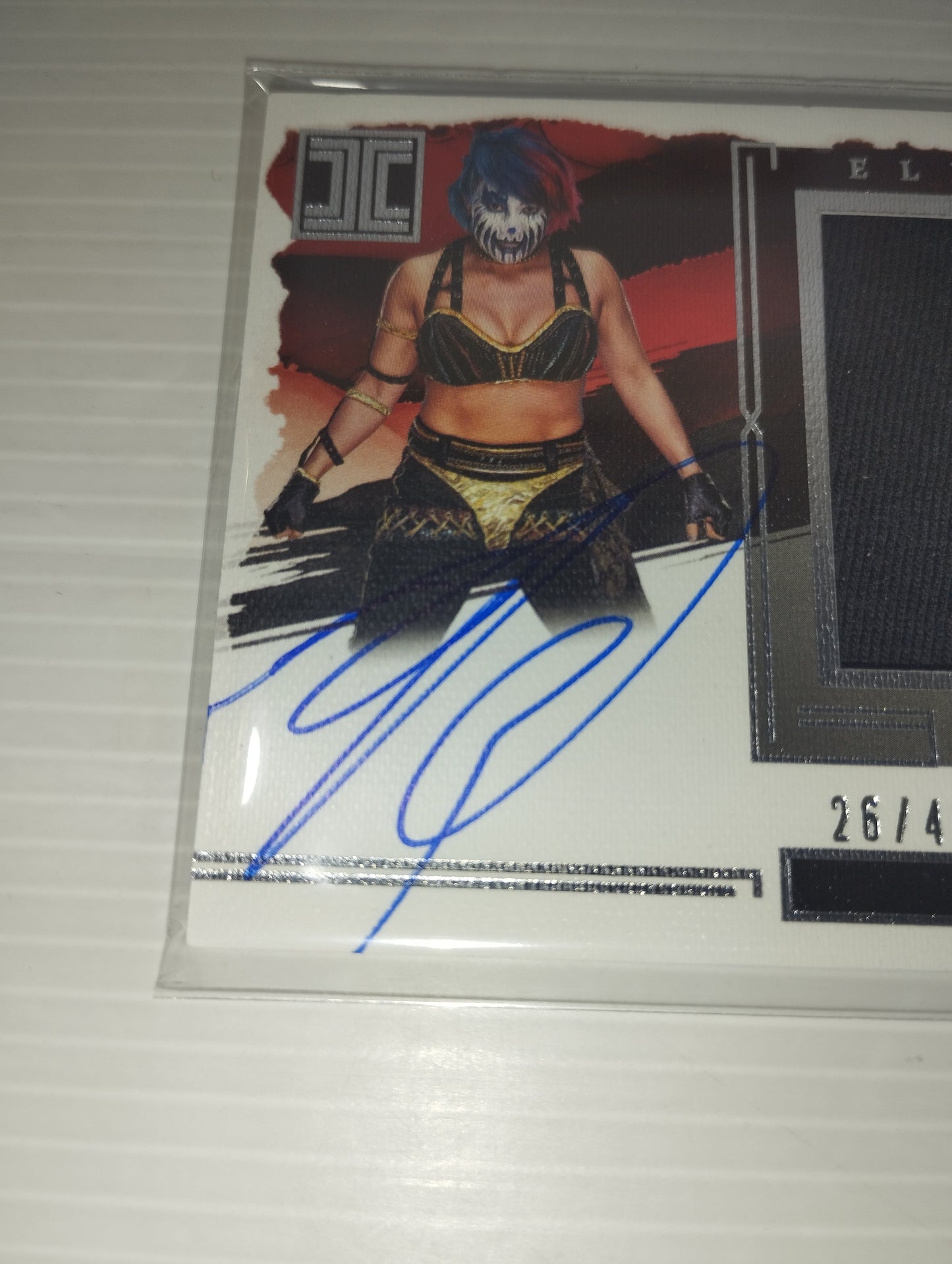 Asuka Wrestler Panini Autografo + materiale indossato/usato dalla Superstar Originali
Limitata in vendita la n.26/49