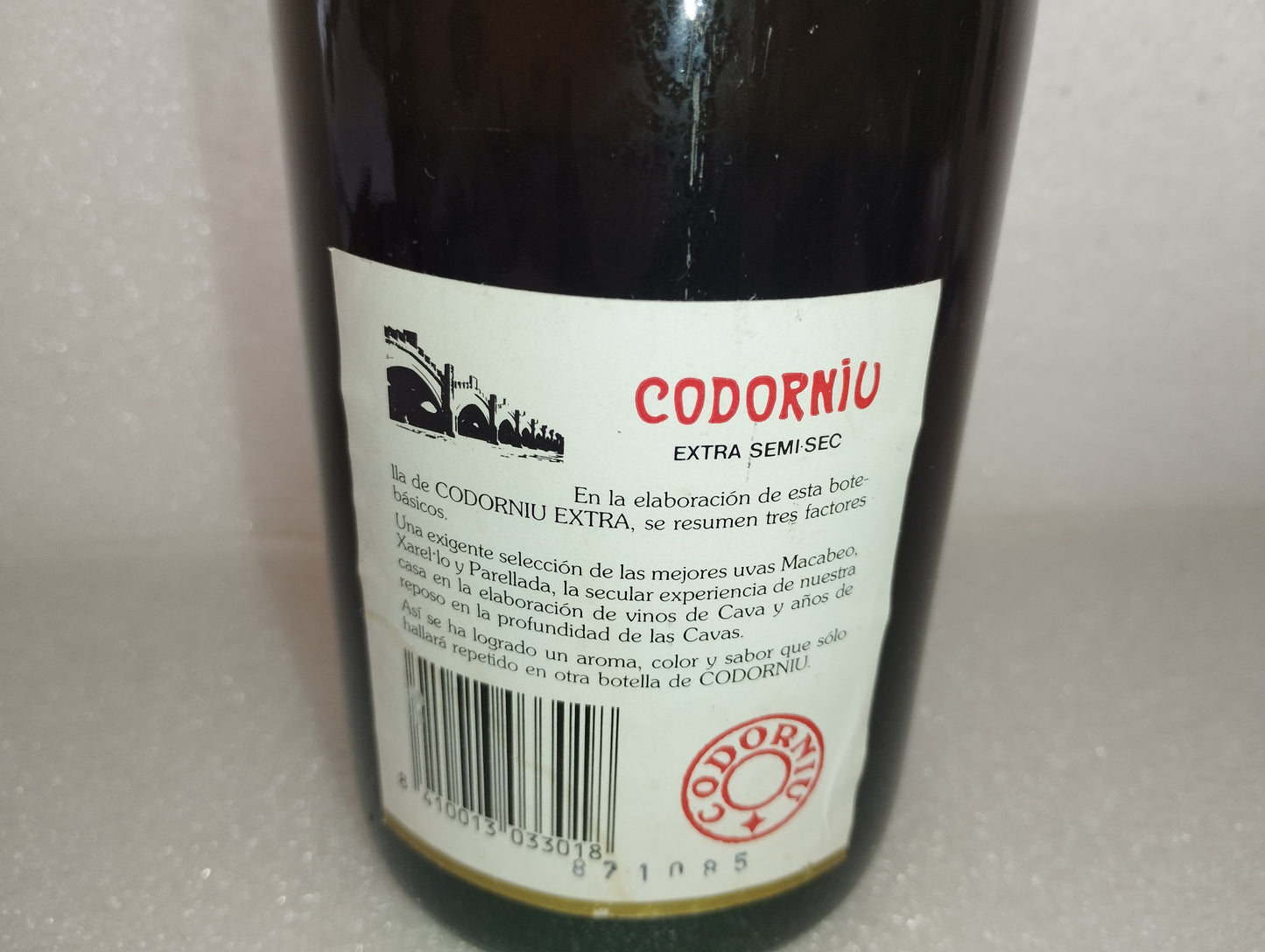 Codorniu Semi-Sec Methode Champenoise Vintage
San Sadurni De'Nova Spagna