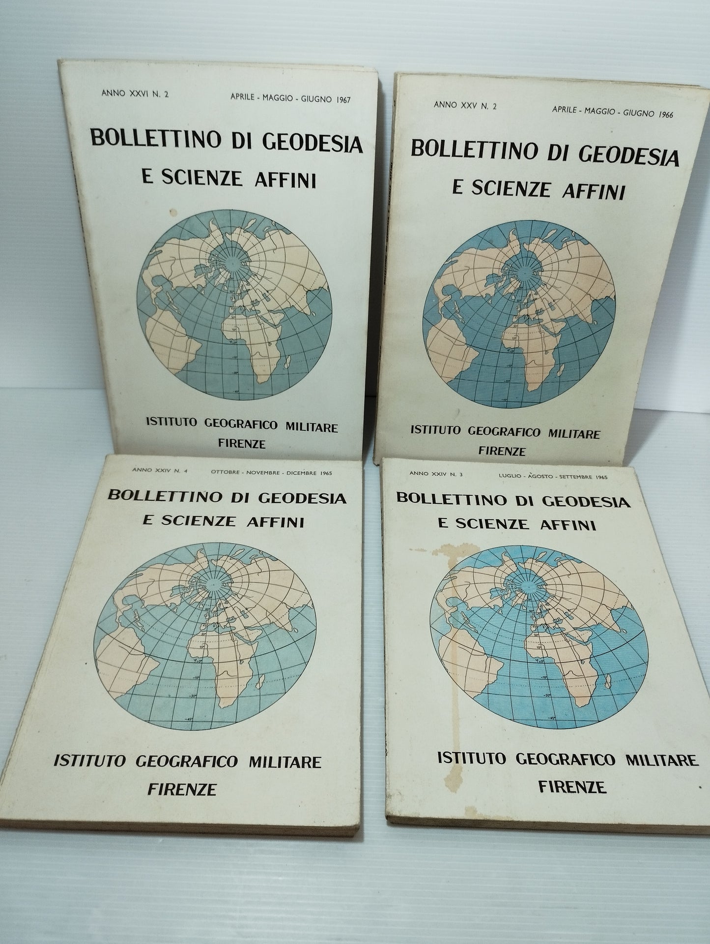 4 Bollettini Di Geodesia E Scienze Affini Anni 60 
Istituto Geografico Militare Firenze