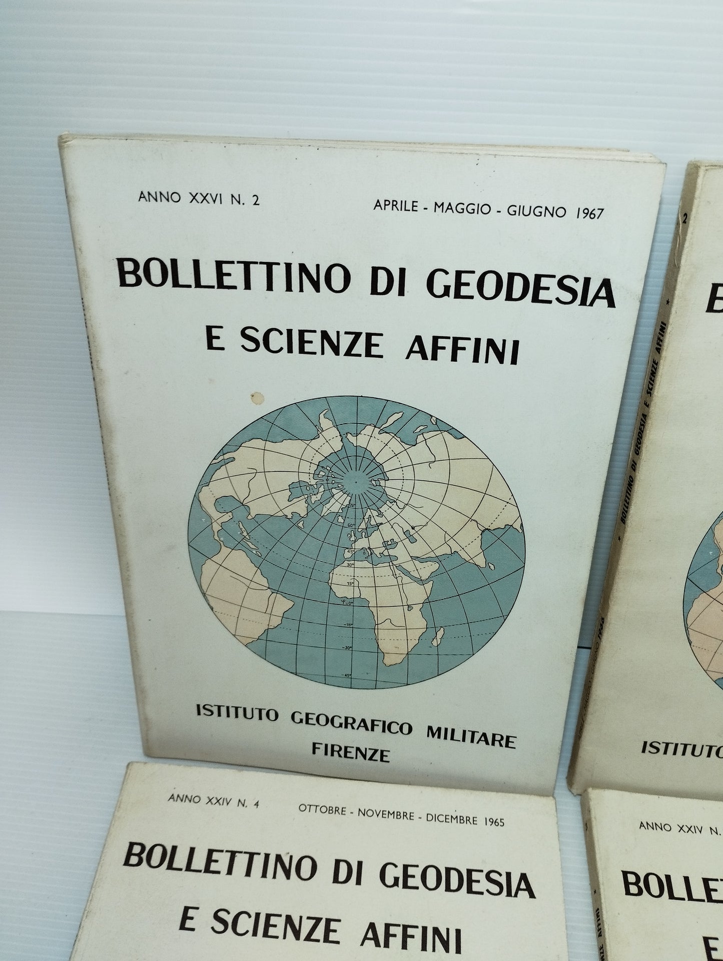 4 Bollettini Di Geodesia E Scienze Affini Anni 60 
Istituto Geografico Militare Firenze