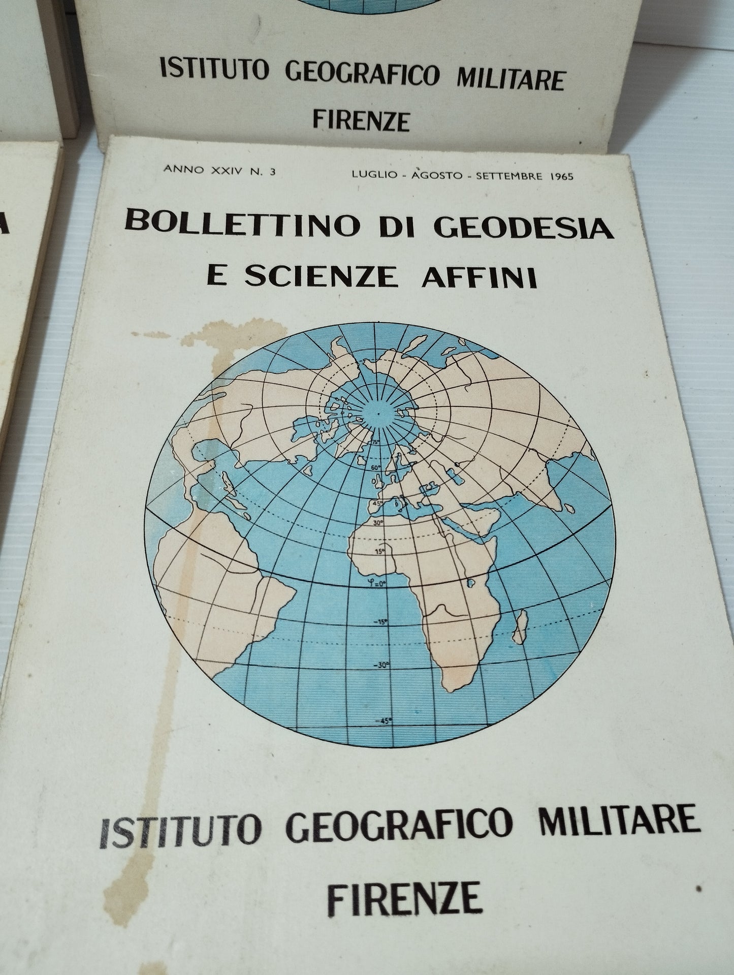 4 Bollettini Di Geodesia E Scienze Affini Anni 60 
Istituto Geografico Militare Firenze