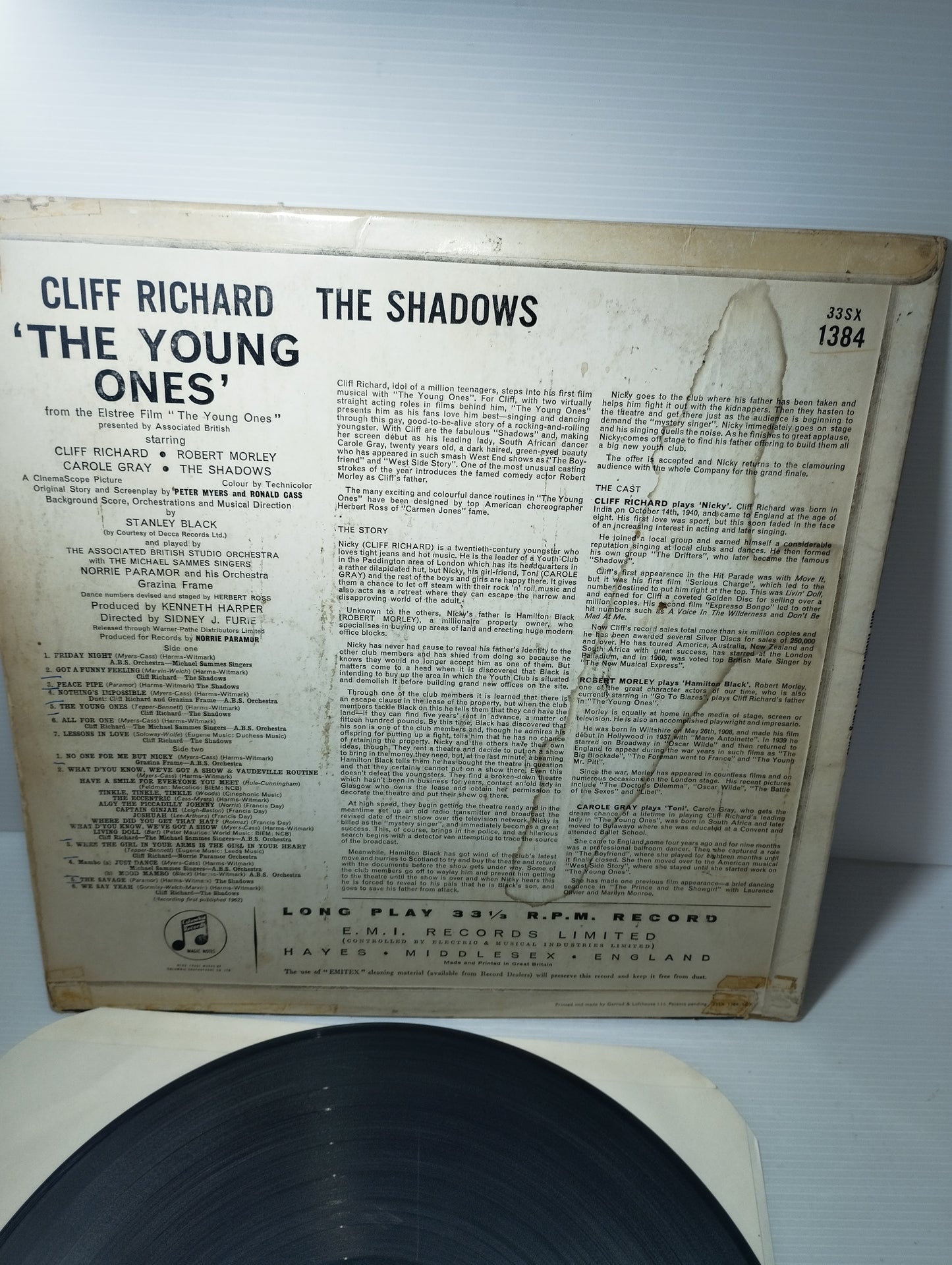 The Young Ones Cliff Richard LP 33 Giri
Edito da Columbia Cod.33SX 1384
MONO
Stampa inglese