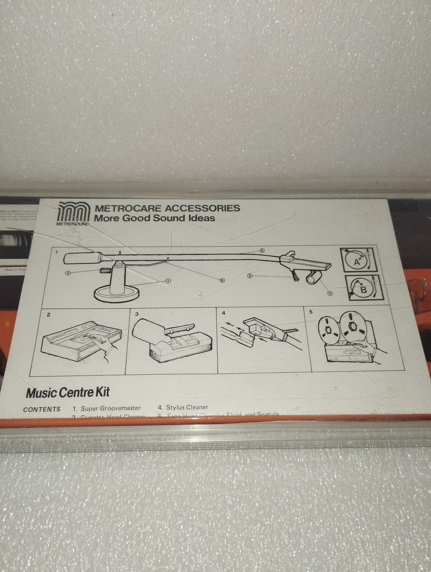 Music Centre Kit Metrocare Accessories
Vintage
Made in England