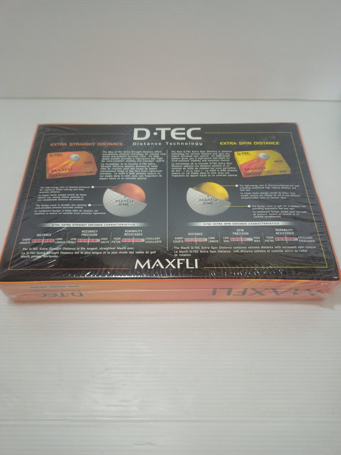 MaxFli D-Tec 15 Balls
Extra Straight Distance
Made in the U.S.A