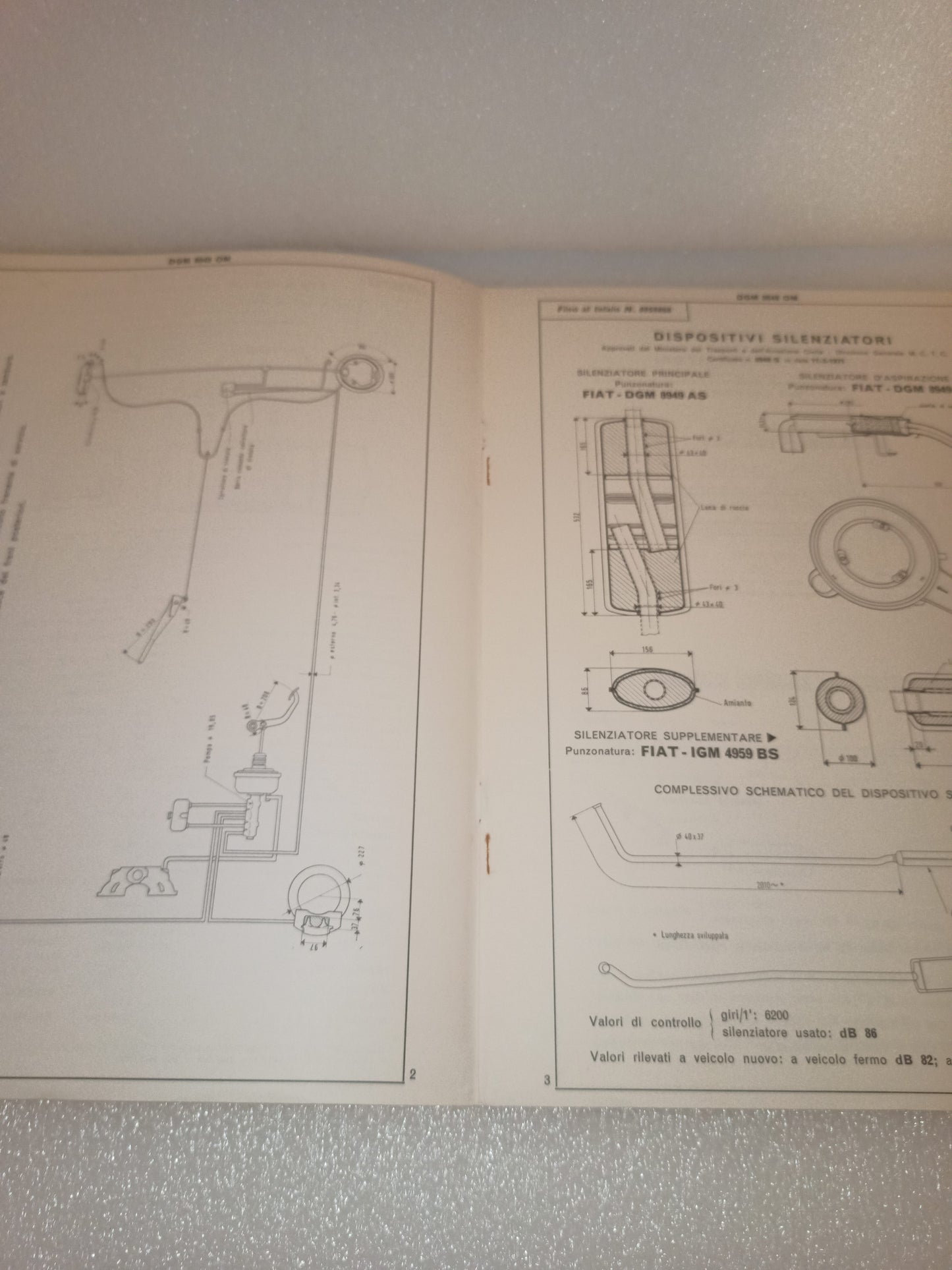 Fiat 128 Berlina Rally Certificato Omologazione Anno 1971 Edizione 1973 Originale