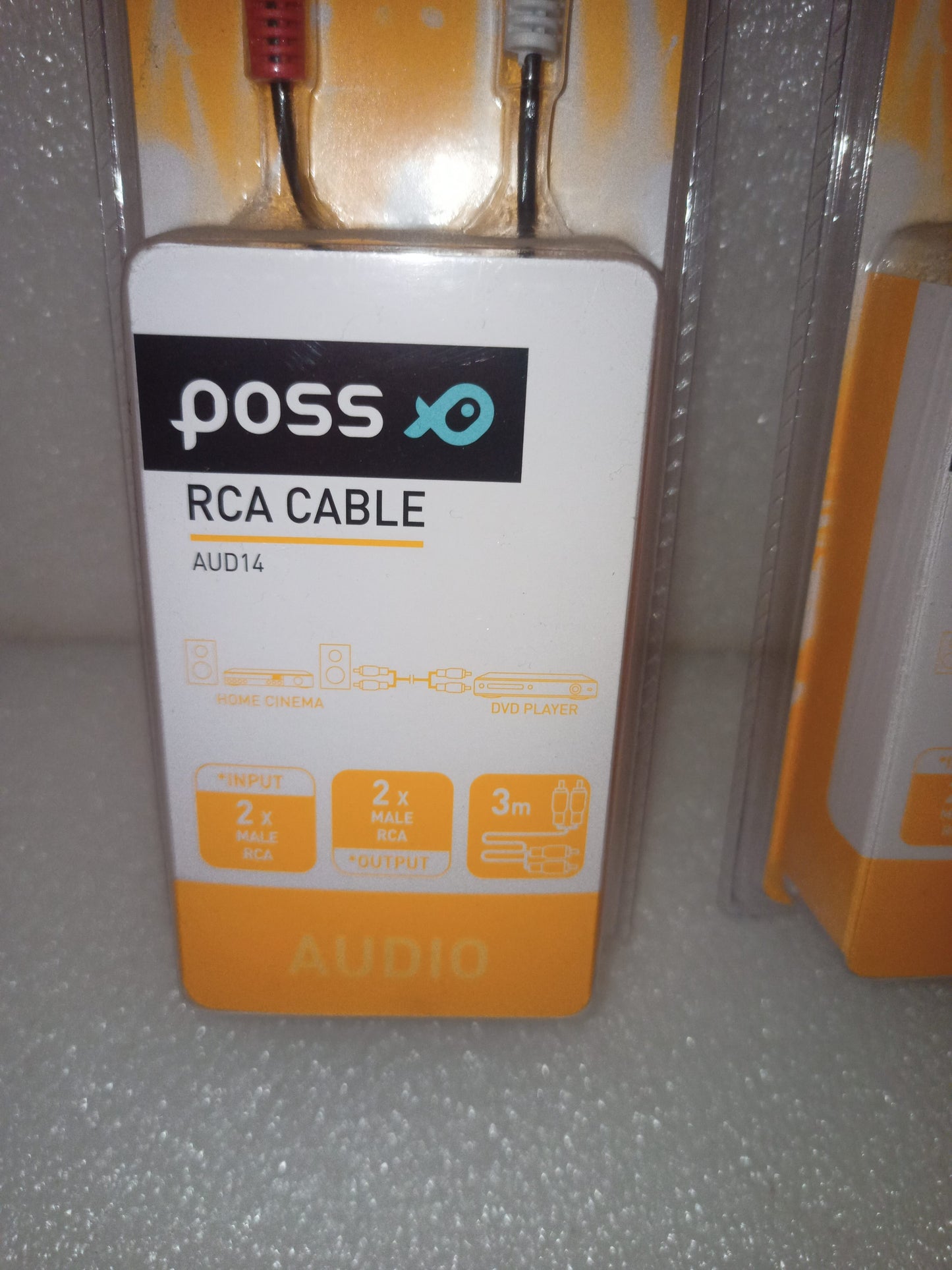 2 Cavi RCA Cable Poss Audio
AUD 14
Lunghezza 3 Metri