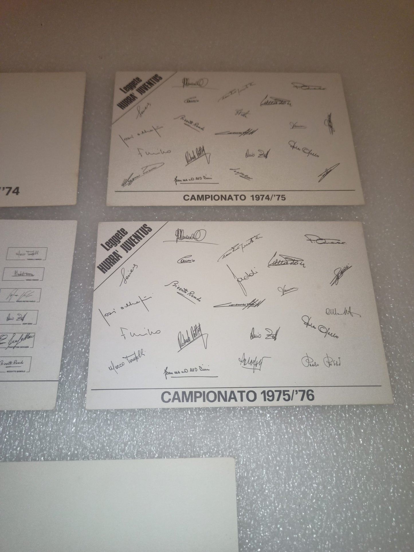 5 Cartoline Hurrà Juventus Anni 70
Misure 15,5 x 10,5 cm