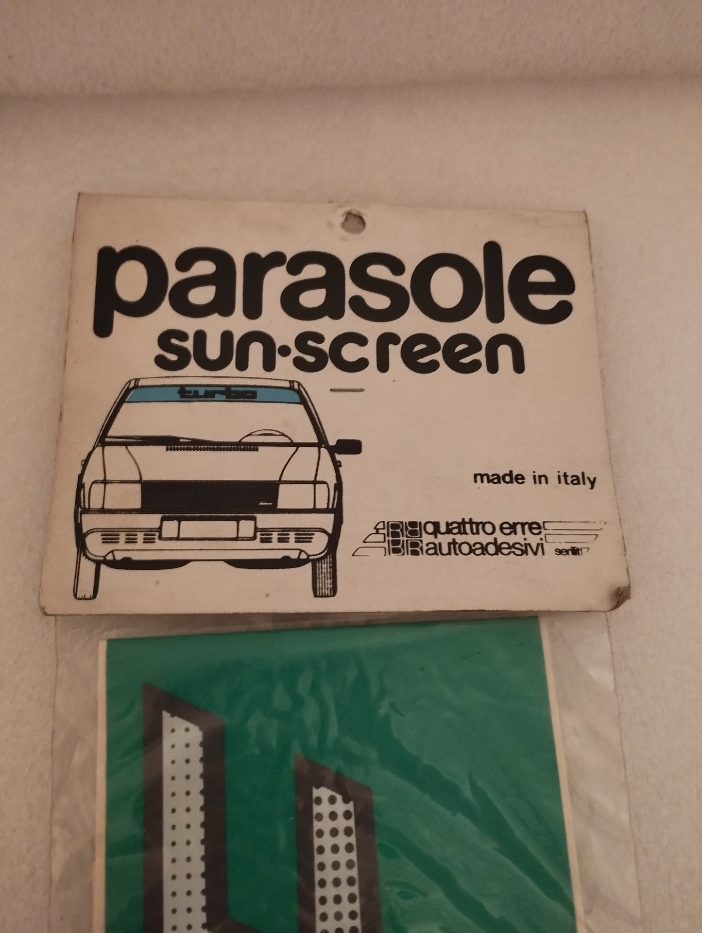 Parasole Sun Screen Per VW Golf Quattro Erre Autoadesivi
Anni 70
Per auto d'epoca