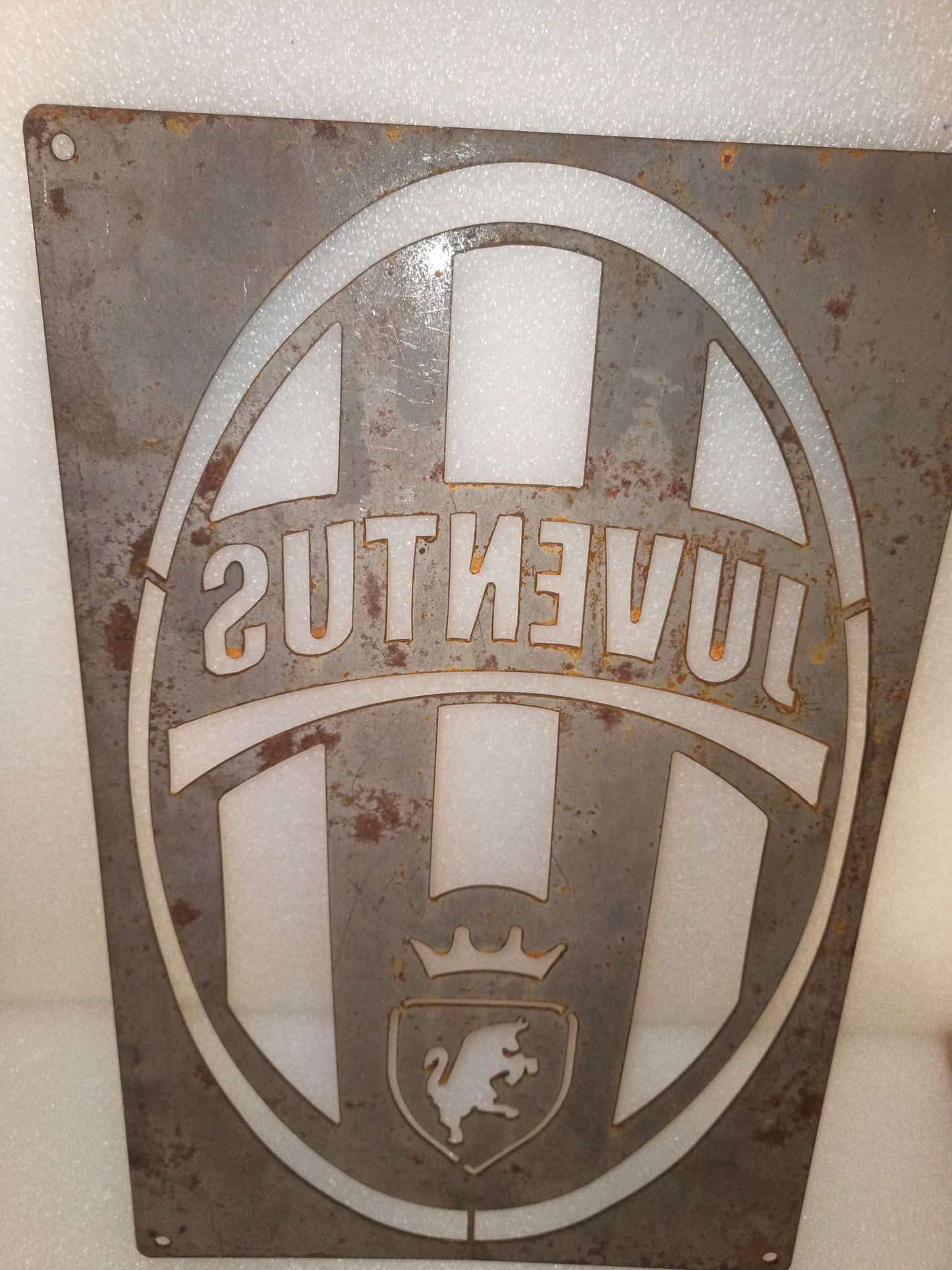 Targa Con Logo Juventus In Metallo Traforato
Da parete
Misure 42 x 27 cm circa