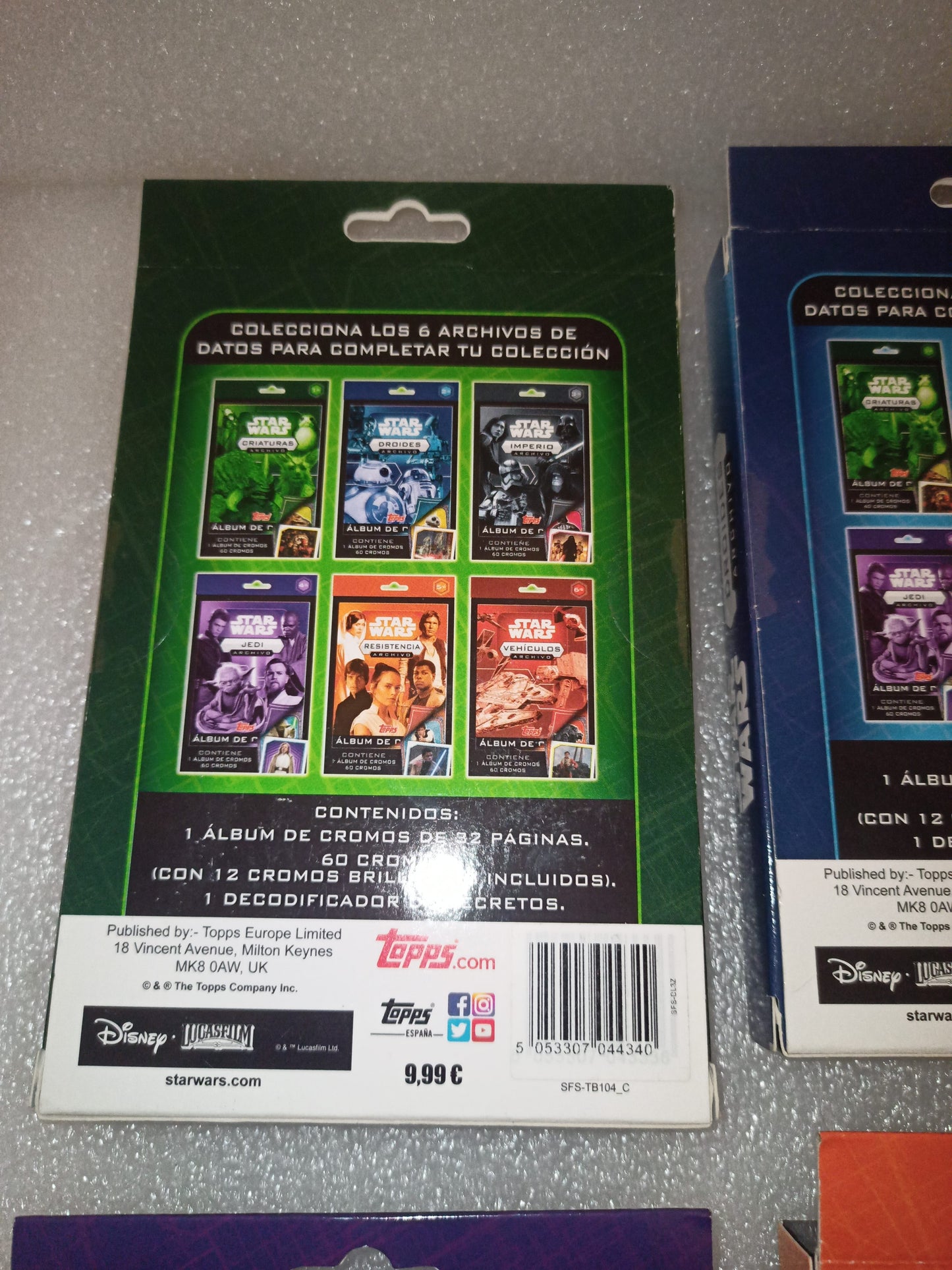 Star Wars Collezione 6 Confezioni Topps
Edizione spagnola