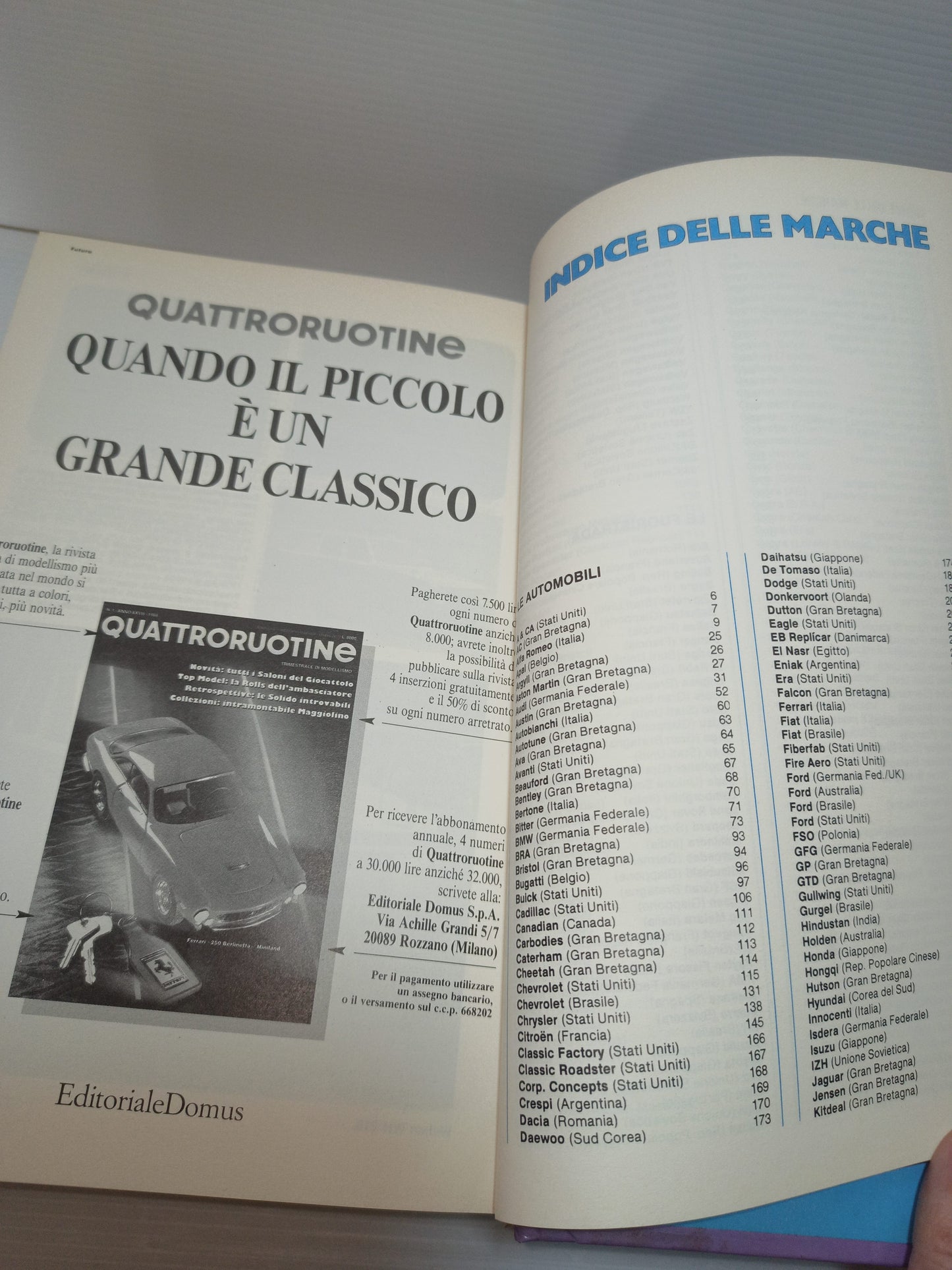 Tutte Le Auto Del Mondo 1988 Quattroruote
Editoriale Domus