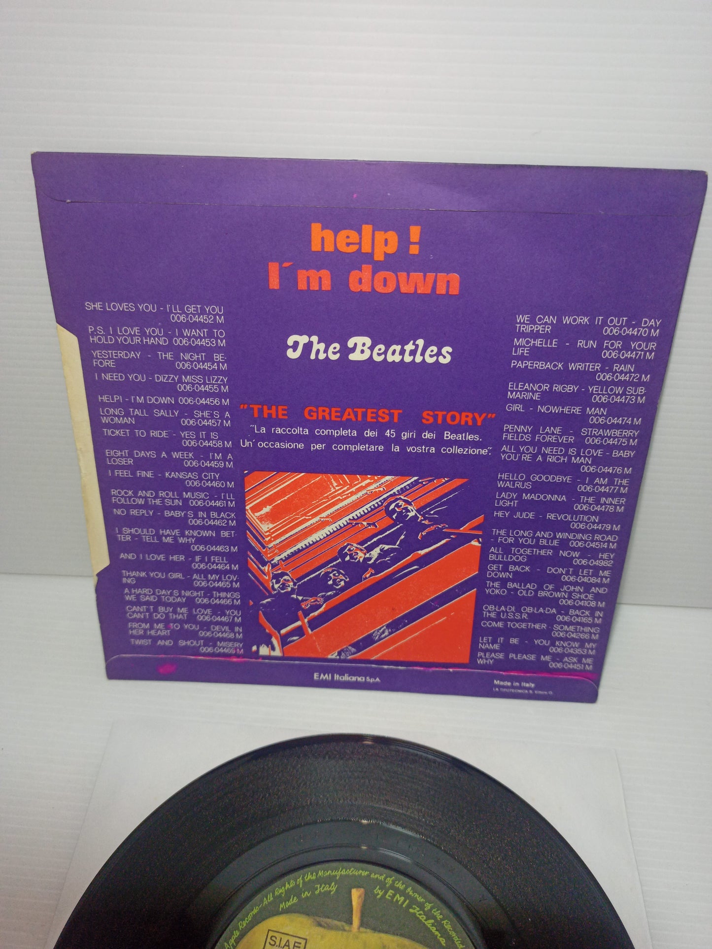 Help/I'm down The Beatles
The Greatest Story 45 Giri