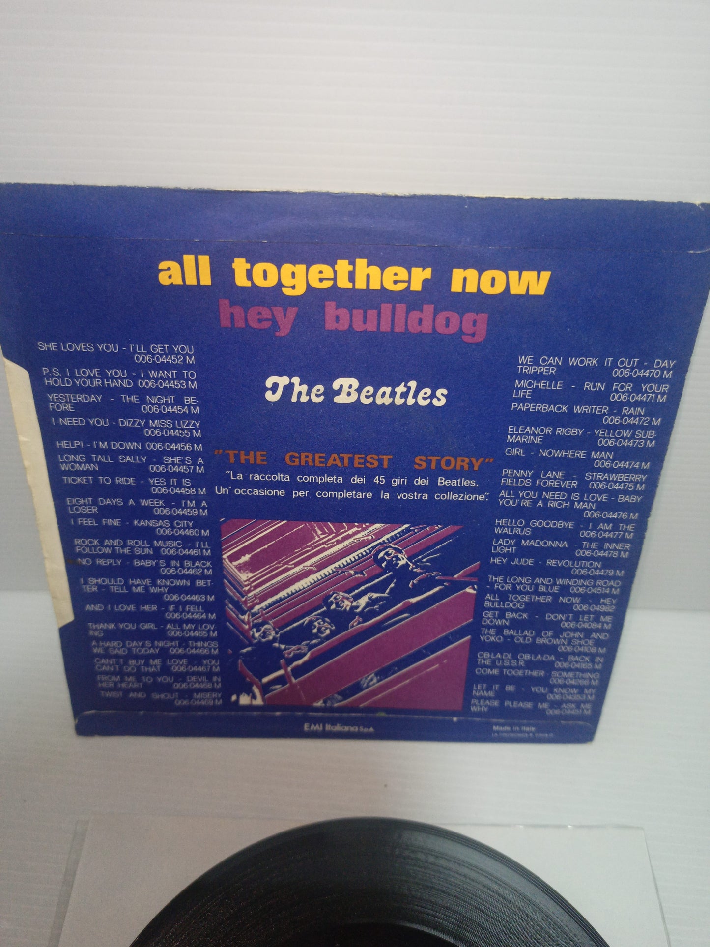 All together now/Hey Bulldog The Beatles

The Greatest Story 45 Giri