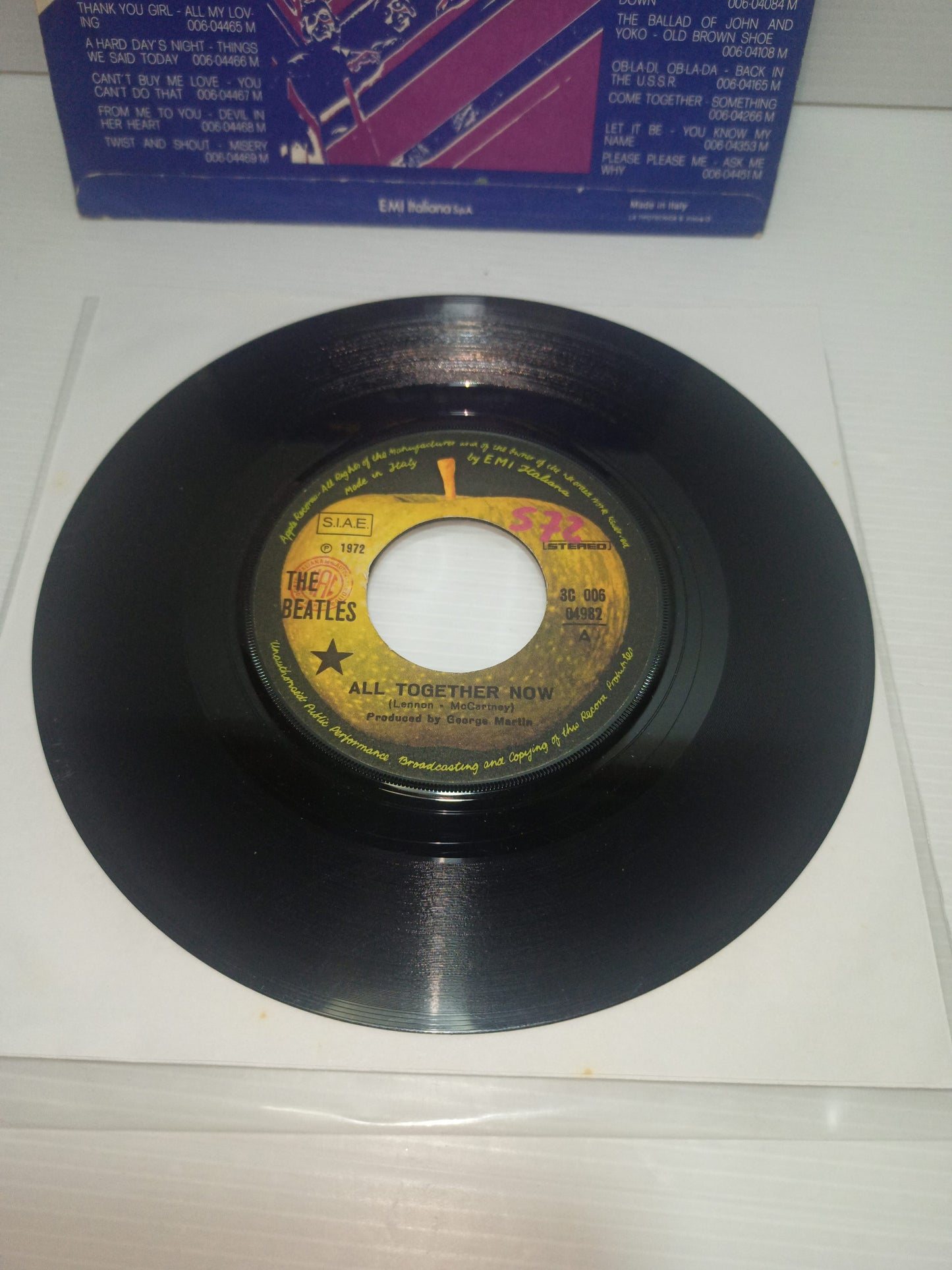 All together now/Hey Bulldog The Beatles

The Greatest Story 45 Giri