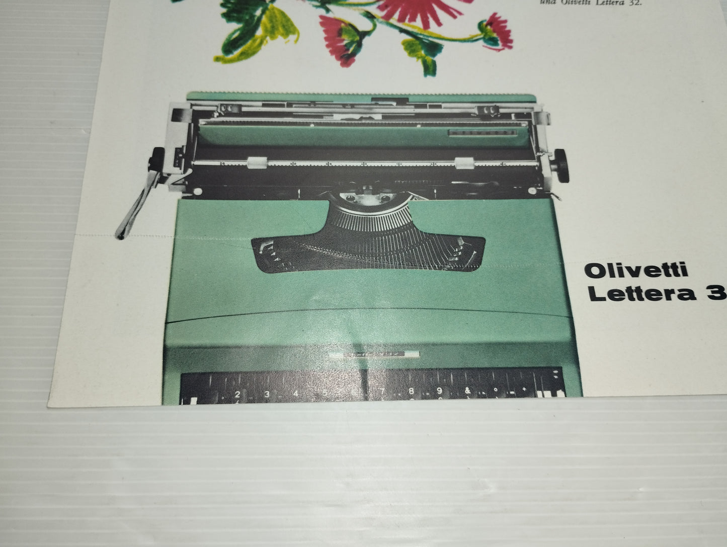 Olivetti Stampa Pubblicitaria Originale estratta da pubblicazione D'epoca e rifilata
Anni 60