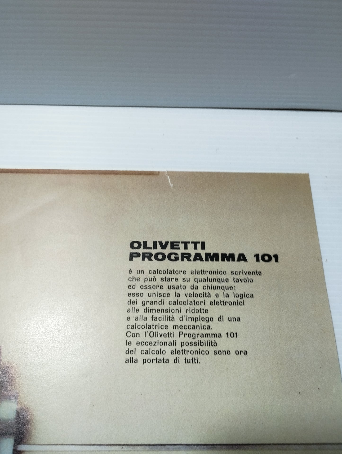 Olivetti Stampa Pubblicitaria Originale estratta da pubblicazione D'epoca e rifilata
Anni 60