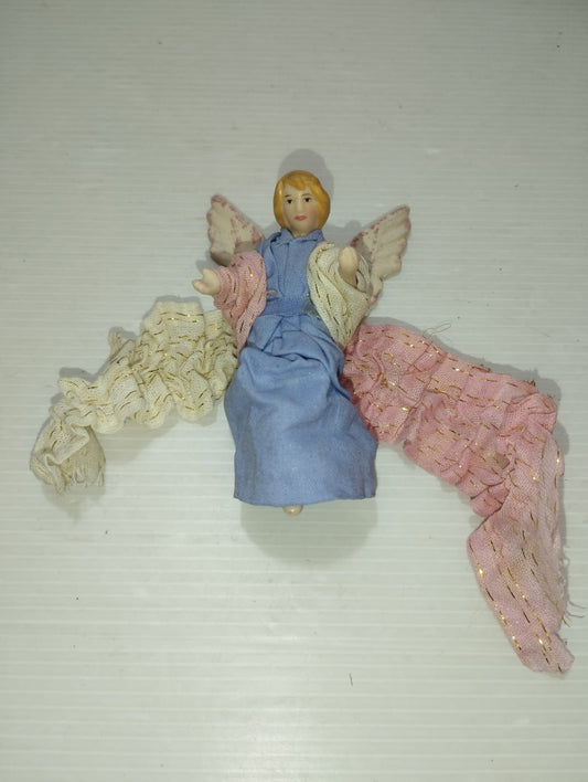 Statuina Angelo porcellana presepe