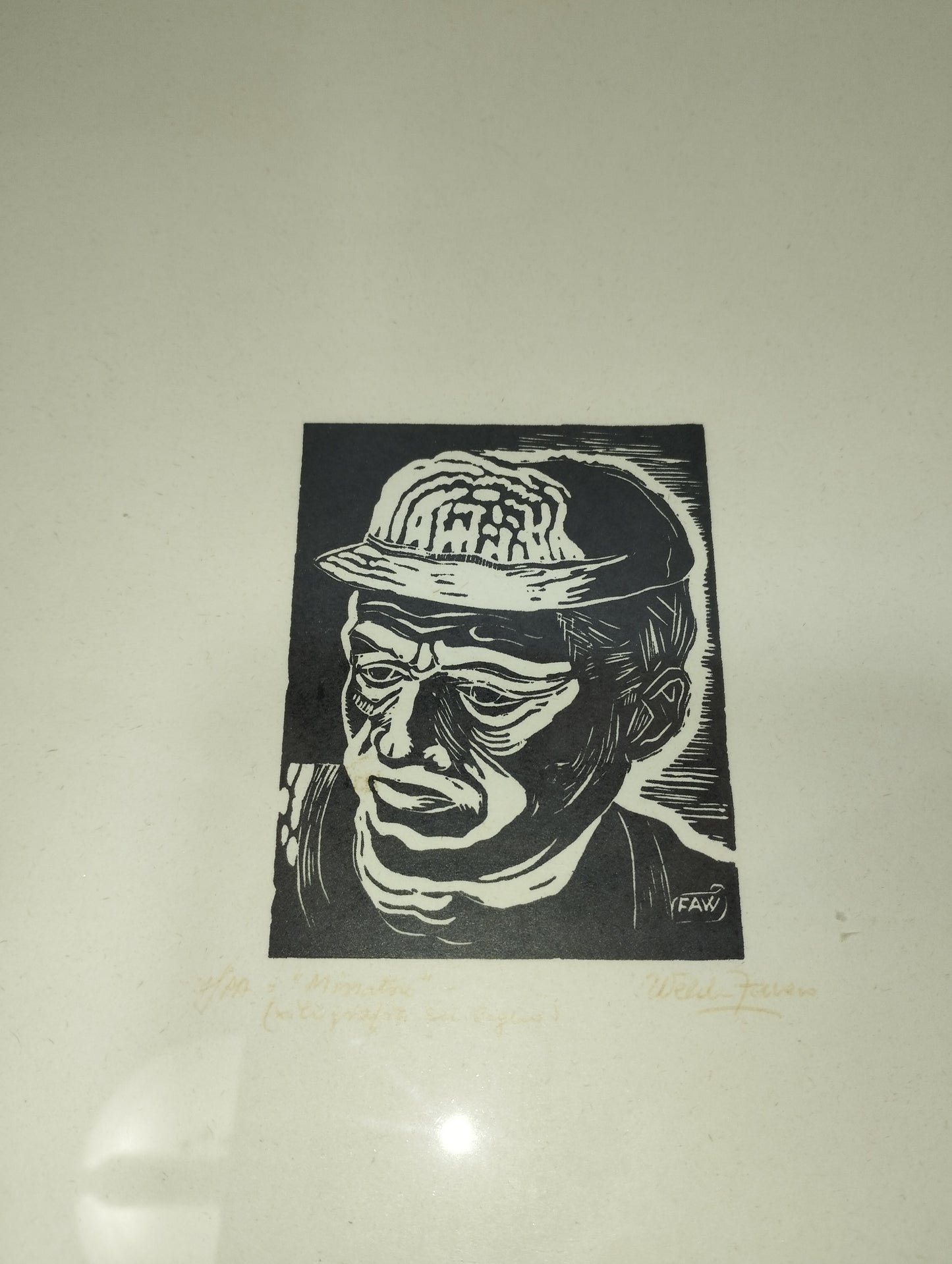 Minatore Xilografia Welda Favero

Firmata

Dimensioni quadro 33 x 27