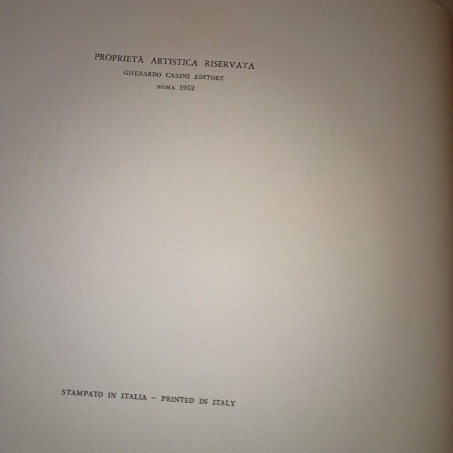 Gli Esemplari Unici o Rari Luigi Bartolini
Edito nel 1952 da Gherardo Casini Editore Roma
Novantasei riproduzioni di acquaforti