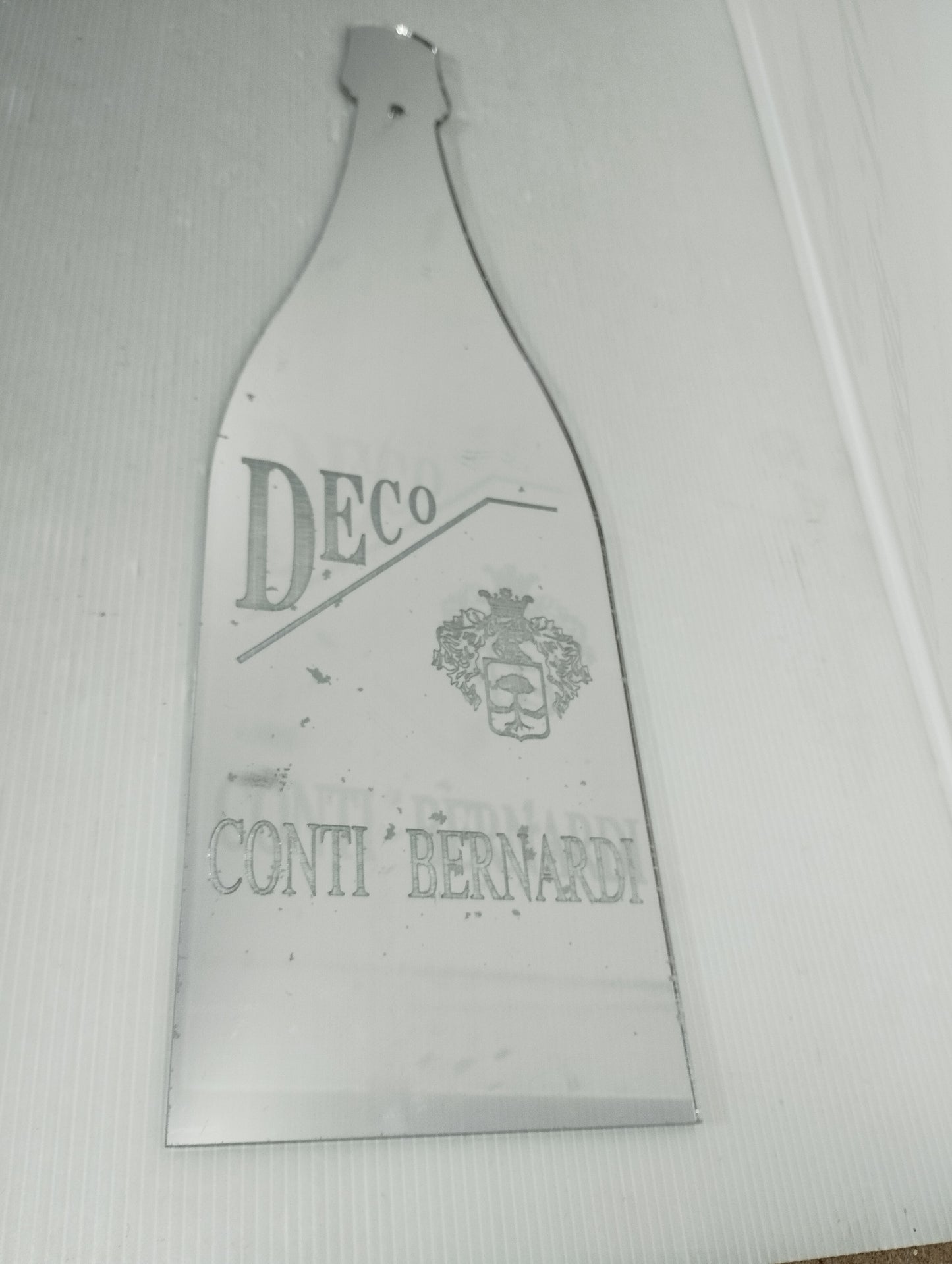 Insegna Pubblicitaria Deco Conti Bernardi In Plexiglass
Effetto specchio