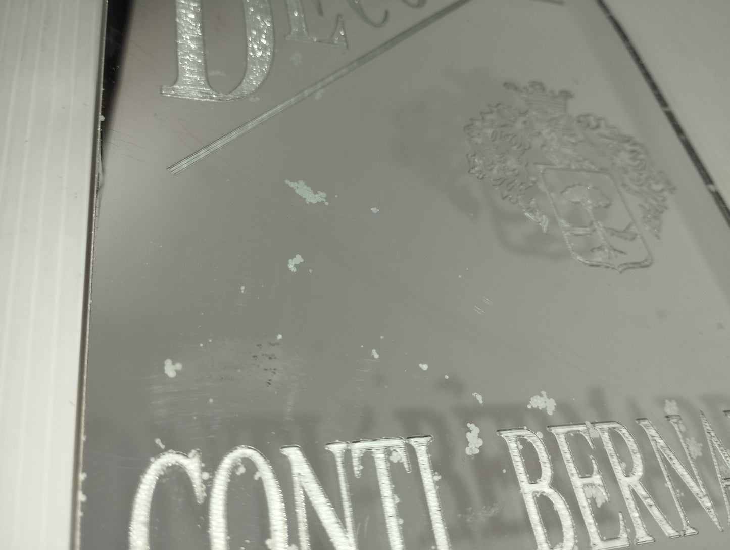 Insegna Pubblicitaria Deco Conti Bernardi In Plexiglass
Effetto specchio