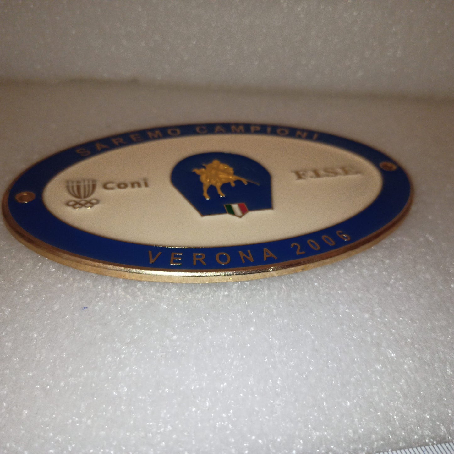 Placca In Metallo Smaltato Coni F.I.S.E
Federazione Italiana Sport Equestri