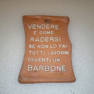 Formella Con Proverbio In Cotto Vintage
Misure formella 16 x 12 cm circa
Da appendere