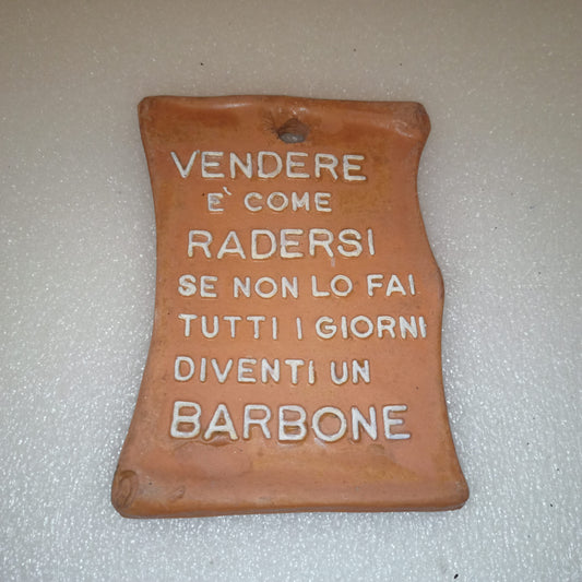 Formella Con Proverbio In Cotto Vintage
Misure formella 16 x 12 cm circa
Da appendere