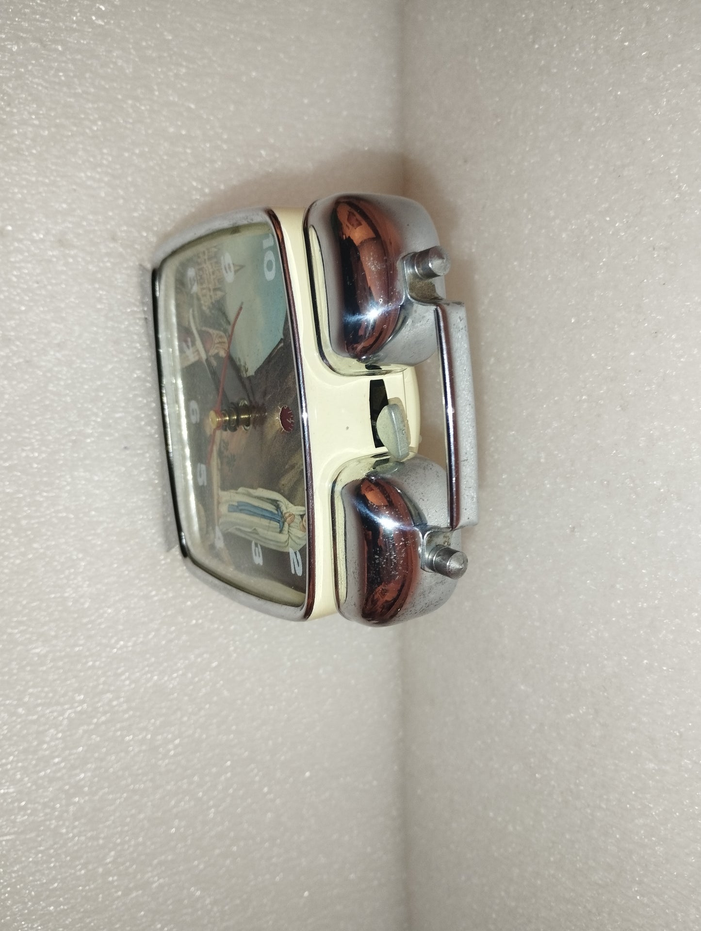 Orologio Sveglia Madonna Di Lourdes Vintage da revisionare