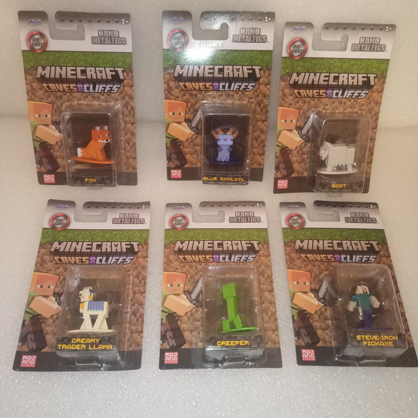 6 Minecraft Caves&Cliffs Die Cast
Jada Die Cast Nano Metalfigs