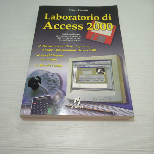 Laboratorio Di Access 2000 M.Ferrero
 Edito nel 2000 da Apogeo 
Condizioni dischetto allegato