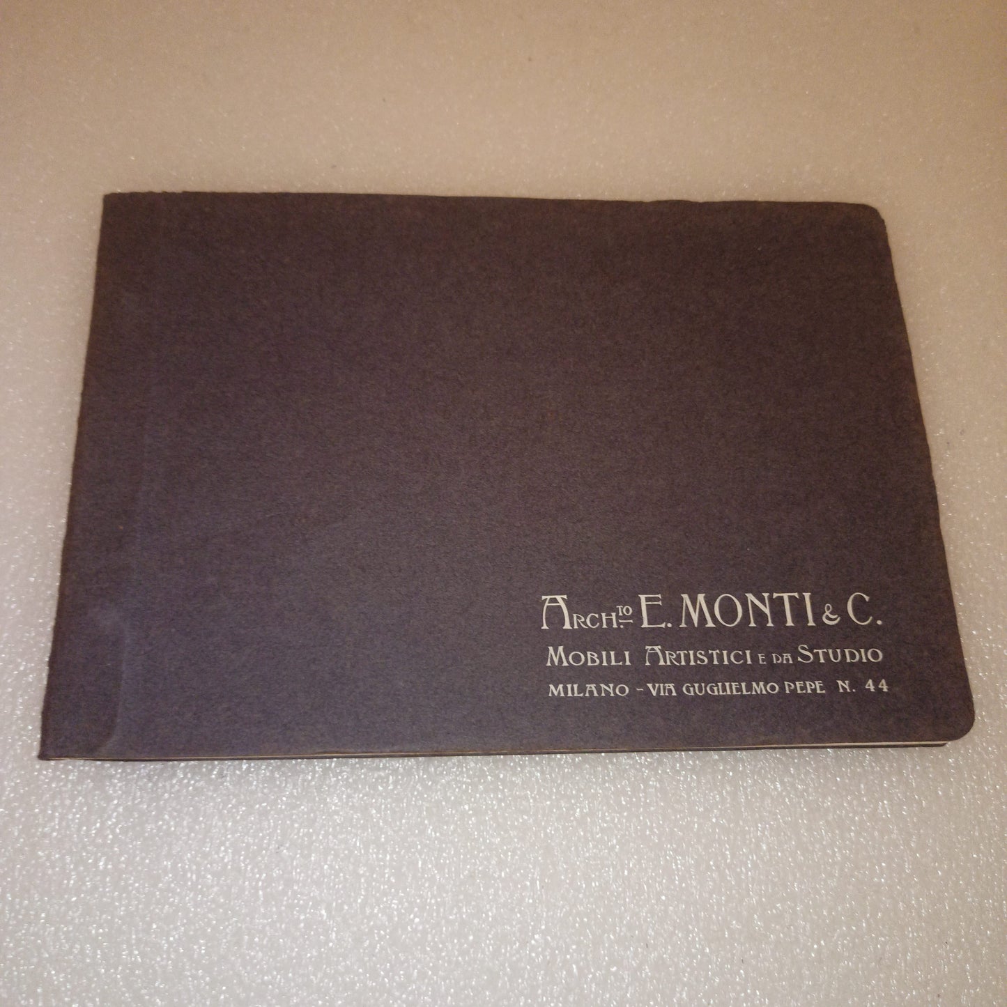 Antico Catalogo Mobili Artistici E Da Studio Arch.E.Monti & C Milano