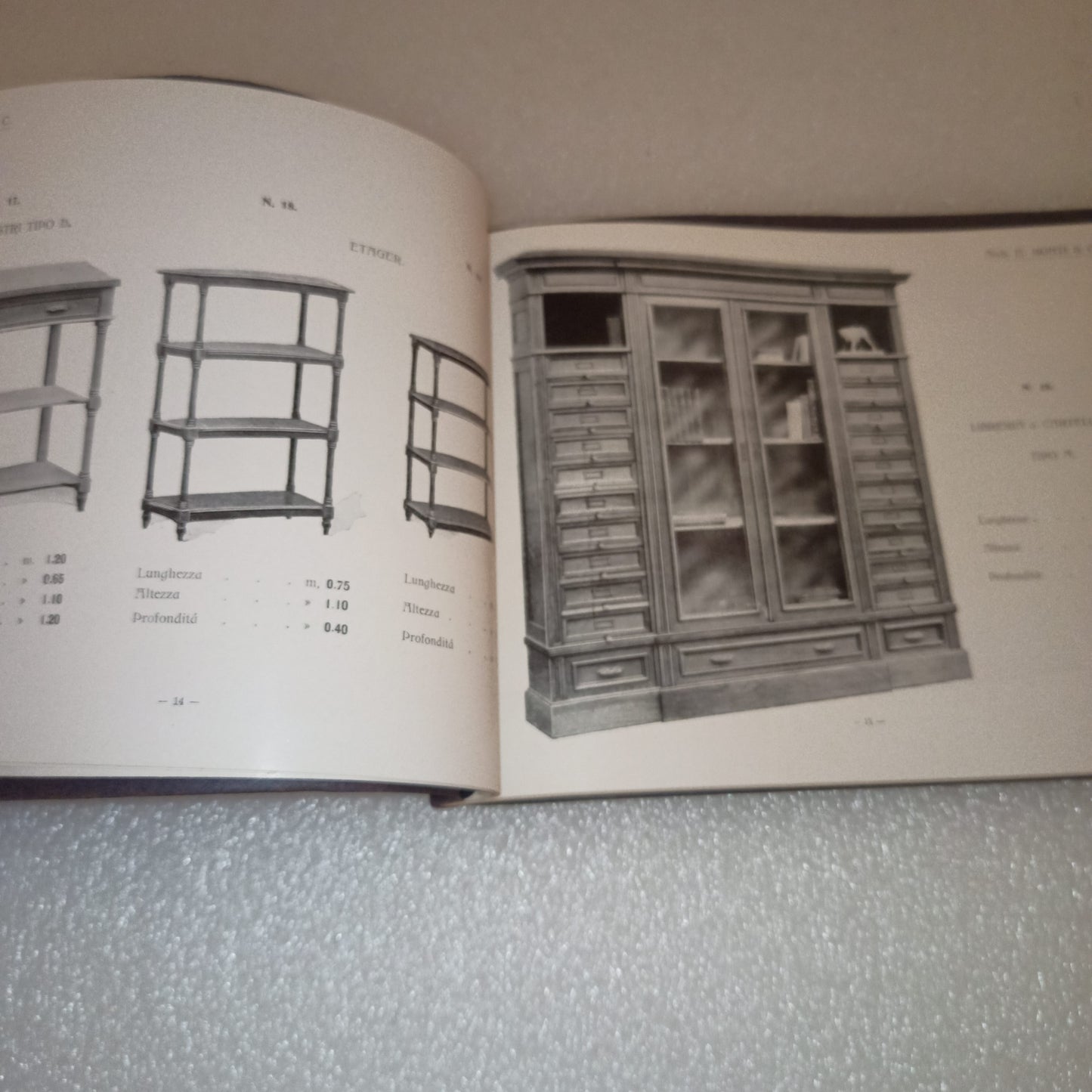 Antico Catalogo Mobili Artistici E Da Studio Arch.E.Monti & C Milano