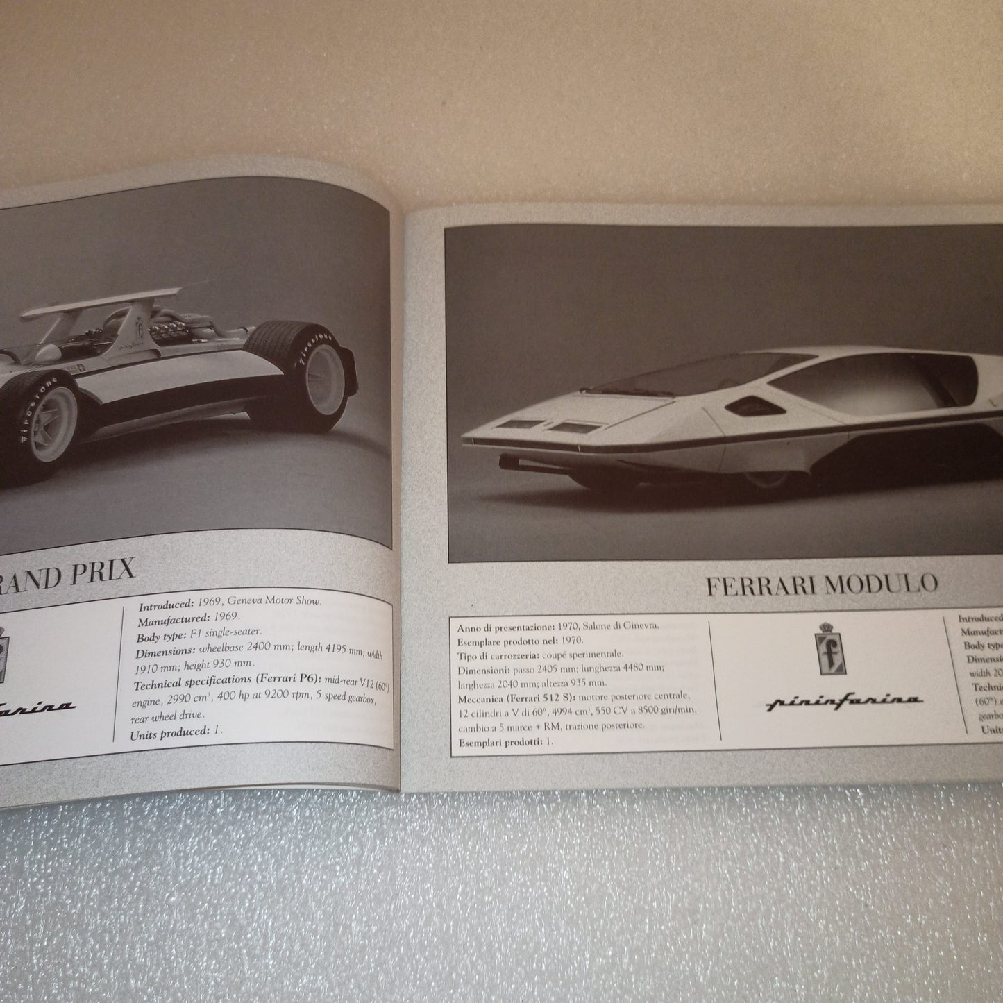 Catalogo Collezione Pininfarina
Edito nel 1996 da Nada Editore