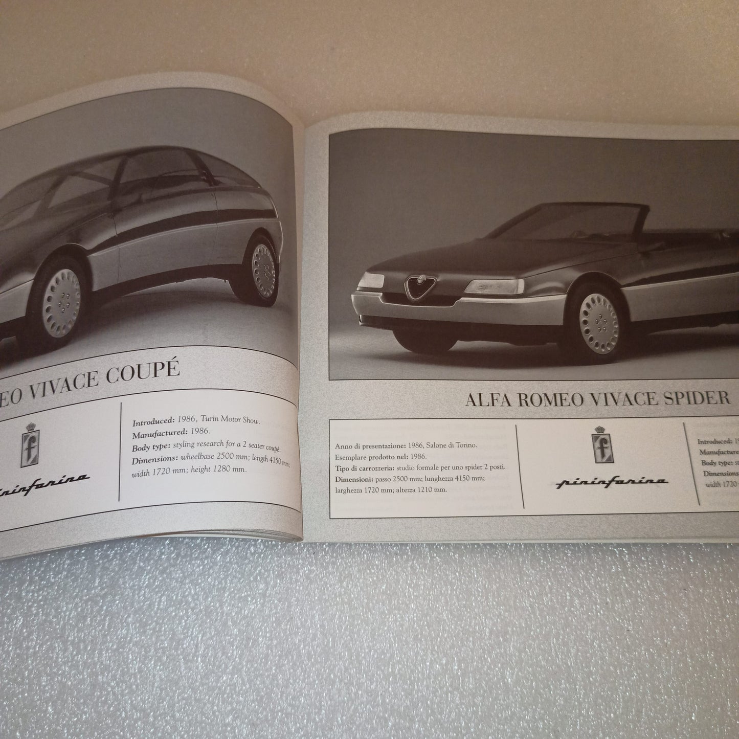 Catalogo Collezione Pininfarina
Edito nel 1996 da Nada Editore