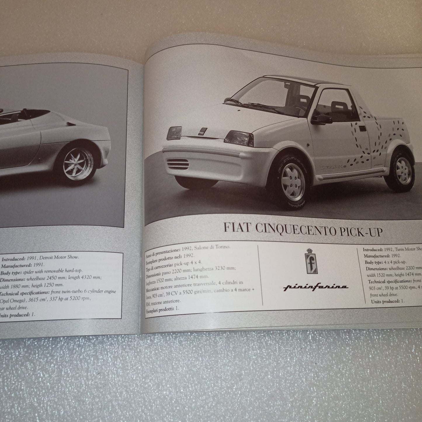 Catalogo Collezione Pininfarina
Edito nel 1996 da Nada Editore