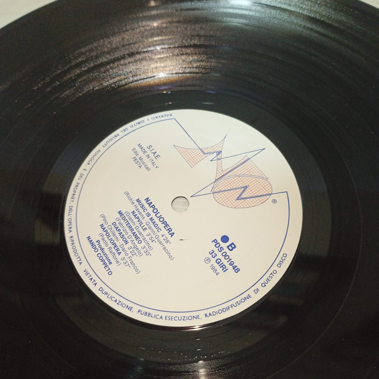 NapoliOpera Various LP 33 Giri
Edito nel 1984 da Pubblisud Cod.PDS 001948
Genere:Jazz ,rock