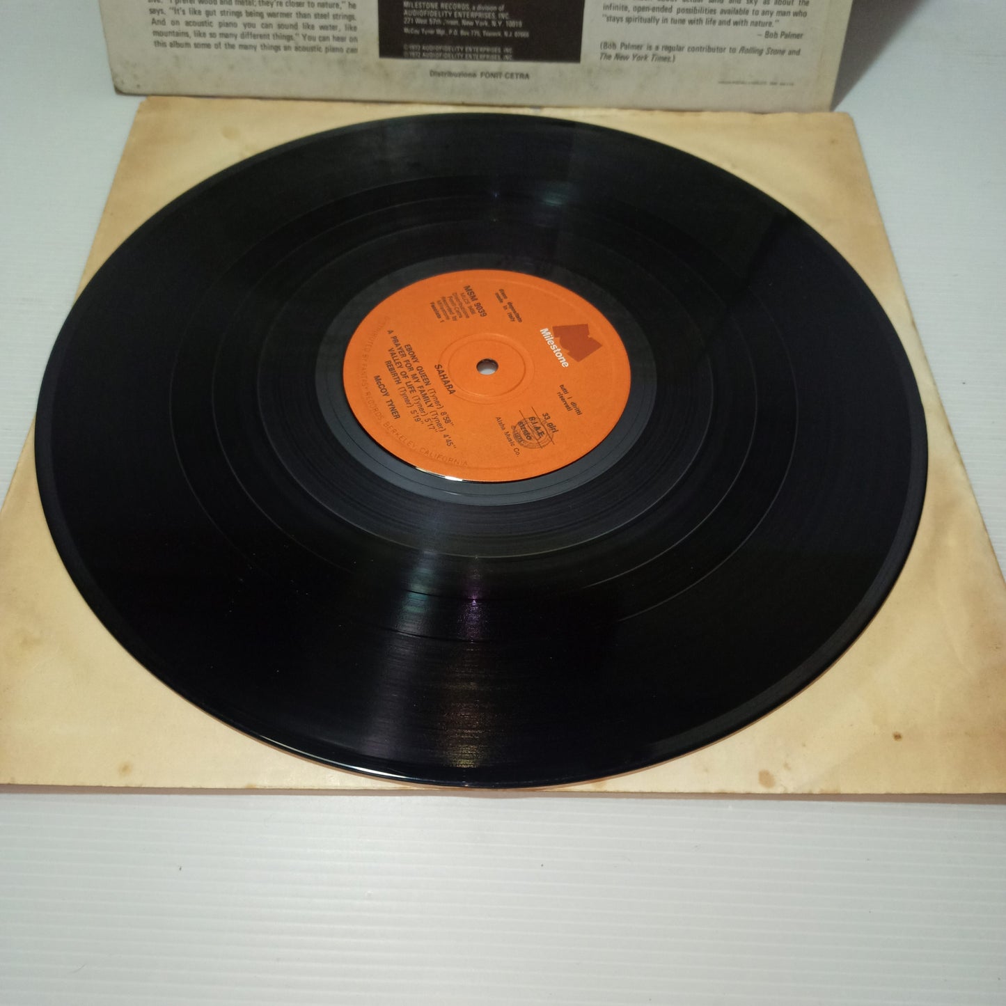 Sahara McCoy Tyner LP 33 Giri
Edito nel 1975 da Milestone Cod.MSM 9039
Genere : Jazz