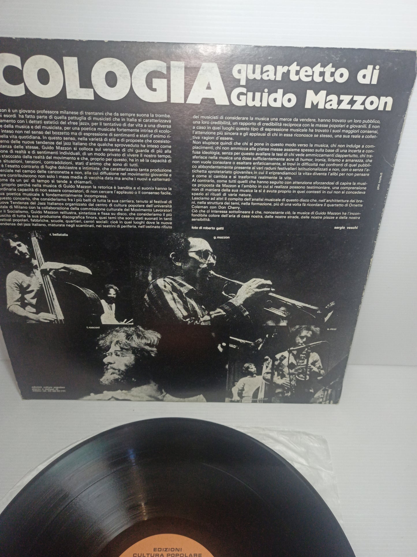 Ecologia Quartetto Di Guido Mazzon LP 33 Giri
Edito nel 1976 da ECP Cod.LP004